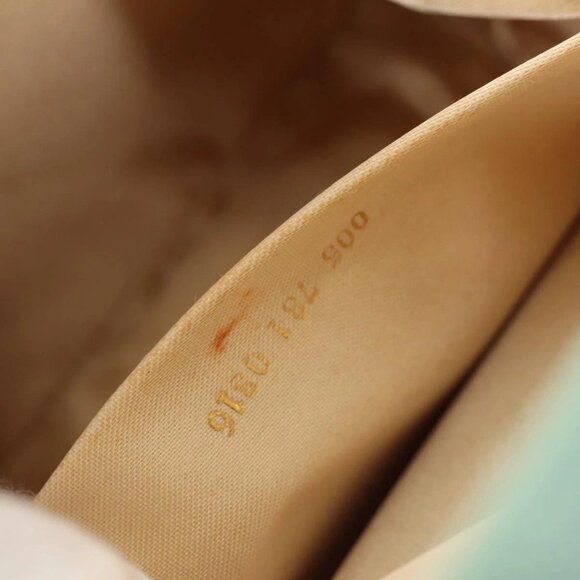 GUCCI Horsebit Backpack Satin Turquoise Blue Gold 005 781 0316 Auth am9199A - Picture 11 of 16